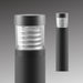 Rayon T861LEDB 14W/19W/24W LED Round Flat Top Bollard w/ Louvers, 3CCT Selectable, Up to 1800 Lumens, 120-277V