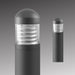 Rayon T863LEDB 14W/19W/24W LED Round Domed Top Bollard with Louvers, 3CCT Selectable, Up to 1800 Lumens, 120-277V, Bronze Finish