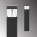 Rayon T864LEDB 14W/19W/24W LED Square Flat Top Cone Bollard, 3CCT Selectable, Up to 3100 Lumens, 120-277V, Bronze Finish