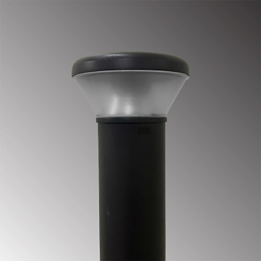 Rayon T865LEDB 10W/16W/21W/26W LED Clear Round Flat Top Cone Bollard, 3CCT Selectable, Up to 3000 Lumens, 120-277V, Bronze Finish