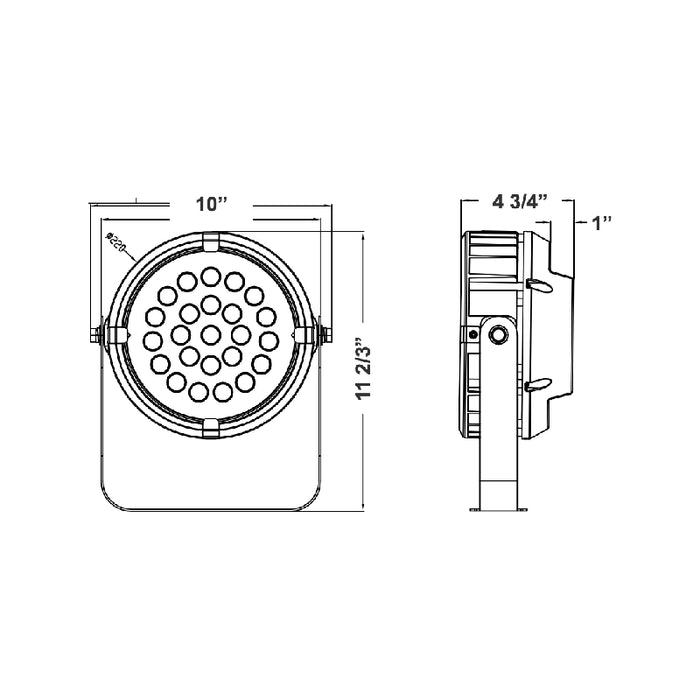 Westgate TC-FL 72W LED Smart Round Flood Light