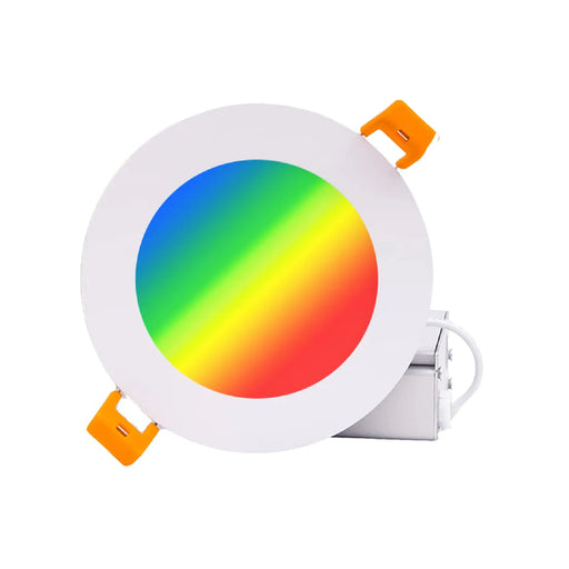 Westgate TC-RSL6 6" LED Smart App or Remote Compatible Ultra Slim Canless Recessed Lights, RGBW