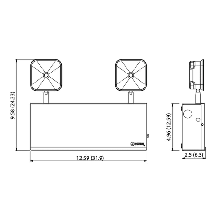 Lithonia TCU Indura LED Commercial Emergency Light, 750 lm, 120-347V