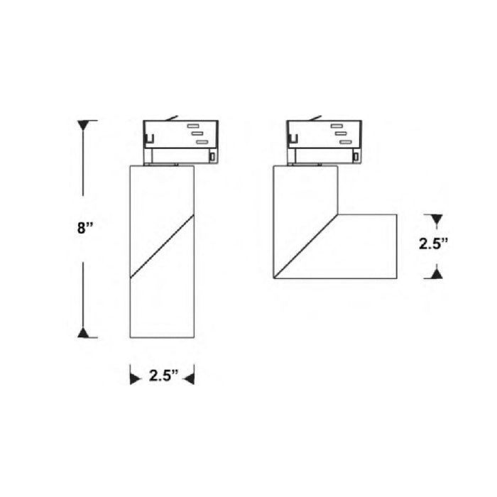 Westgate TR1-S 10W LED Square Track Head, 4000K