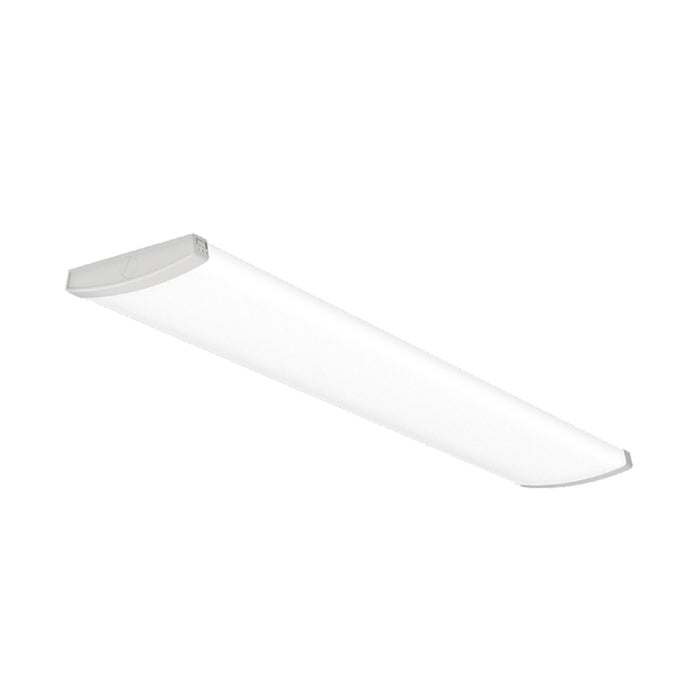 Lithonia Contractor Select TRUM 48 ALO6 CMP TruWrap 4-ft LED Wraparound, Medium Body, Curved Microprismatic Diffuser, 3CCT & Lumen Selectable