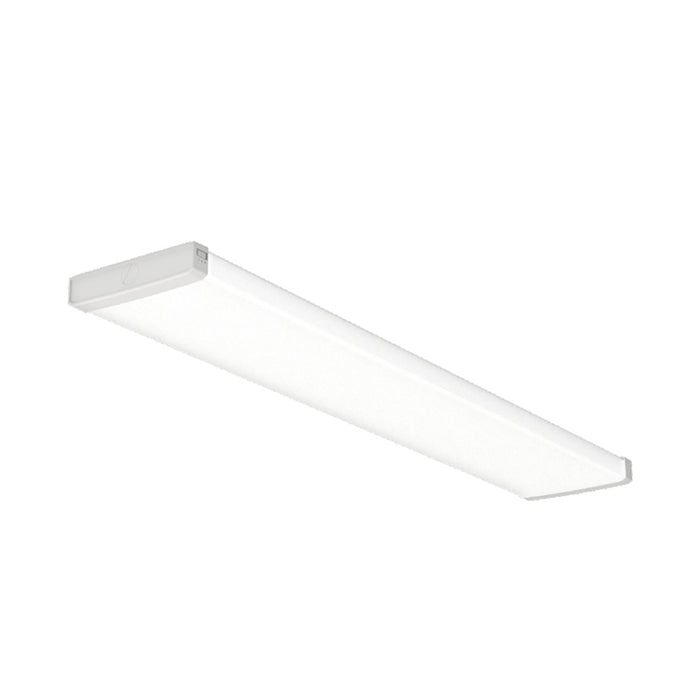 Lithonia Contractor Select TRUM 48 ALO6 FMP TruWrap 4-ft LED Wraparound, Medium Body, Flat Microprismatic Diffuser, 3CCT & Lumen Selectable