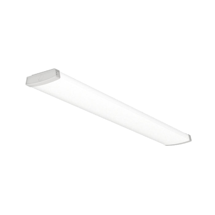 Lithonia Contractor Select TRUN 48 ALO4 CMP TruWrap 4-ft LED Wraparound, Narrow Body, Curved Microprismatic Diffuser, 3CCT & Lumen Selectable