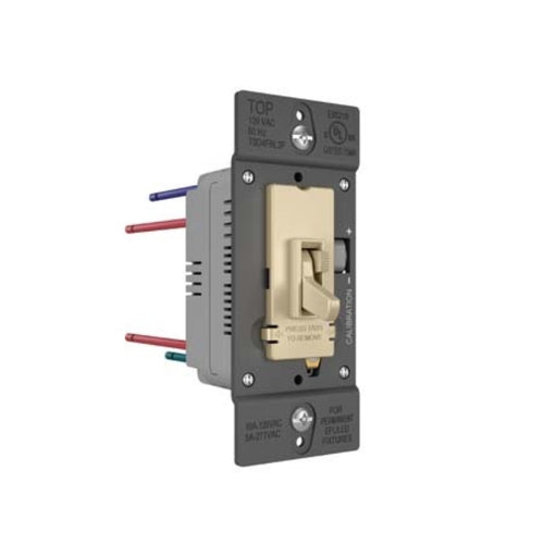 Wattstopper TSD4FBL3P TradeMaster 0-10V Fluorescent/LED Single Pole/3-Way Toggle Slide Dimmer, Preset - Ivory