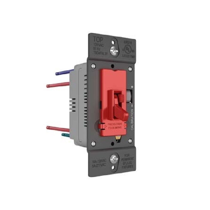 Wattstopper TSD4FBL3P TradeMaster 0-10V Fluorescent/LED Single Pole/3-Way Toggle Slide Dimmer, Preset - Red
