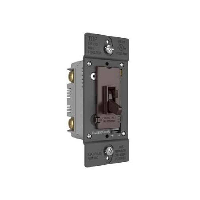 Wattstopper TSDCL303 TradeMaster LED/CFL/Incandescent Single Pole/3-Way Toggle Slide Dimmer, Preset