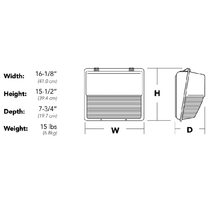Lithonia TWP LED 26W LED Outdoor Wall Pack, 5000K