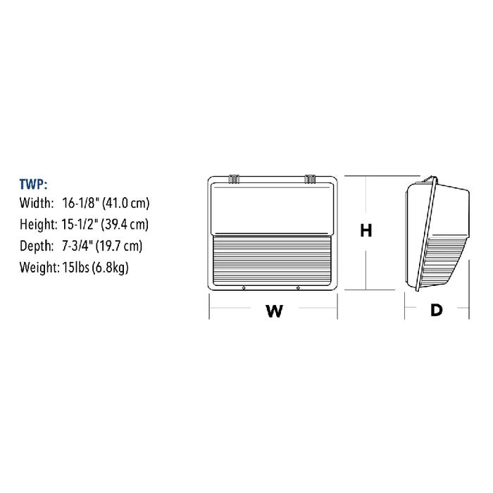 Lithonia Contractor Select TWP 48W Max LED Outdoor Wall Pack