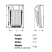 Lithonia TWX1 22W LED Wall Pack with Photocell, 4000K, 120-277V