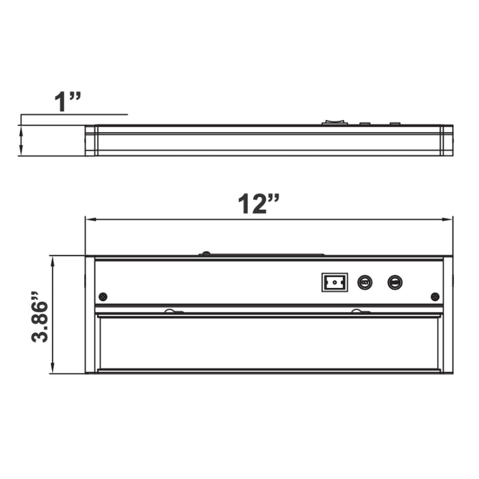 Westgate UCA 12" 5W LED Under Cabinet Light, RGBW & 3CCT