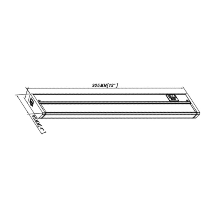 Westgate UCA 12" 5W LED UnderCabinet Lights, 3CCT Selectable 275 Lumen Dimmable 120V