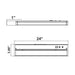 Westgate UCA 24" 12W LED Under Cabinet Light, RGBW & 3CCT