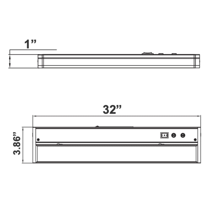 Westgate UCA 32" 16W LED Under Cabinet Light, RGBW & 3CCT