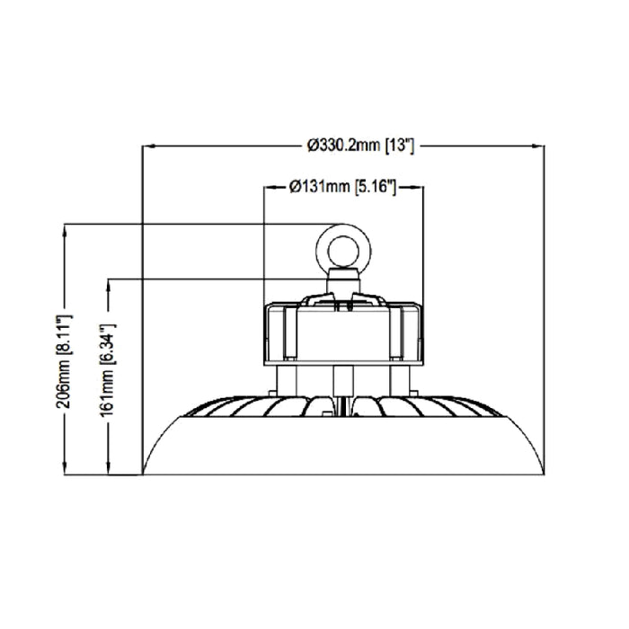 Westgate ULHB 100W LED High-Lumen UFO High Bay, 480V