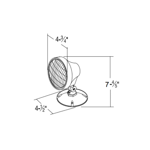 Chloride VLL1RGO Value+ Round 1W LED Outdoor Single Remote Head