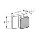 Chloride VLT1R Value+ Square 1W LED Single Remote Head