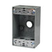 Westgate W1B50-4 One-Gang Weatherproof Box, 1/2" Trade, 4 Outlet Holes