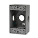 Westgate W1B50-5 One-Gang Weatherproof Box, 1/2" Trade, 5 Outlet Holes