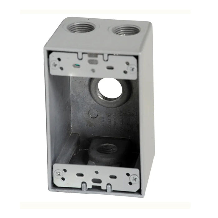 Westgate W1DB50-4 One-Gang Weatherproof Box, 1/2" Trade, 4 Outlet Holes