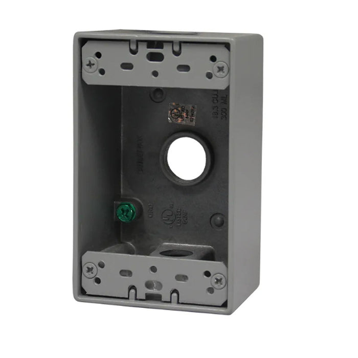 Westgate W1DB75-3 One-Gang Weatherproof Box, 3/4" Trade, 3 Outlet Holes