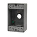 Westgate W1DB75-3 One-Gang Weatherproof Box, 3/4" Trade, 3 Outlet Holes