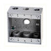 Westgate W2B100-4 Two-Gang Weatherproof Box, 1" Trade, 4 Outlet Holes