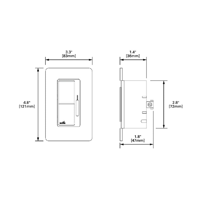 Greengate WBSD-010DEC 0-10V Decorator Dimmer Wallstation
