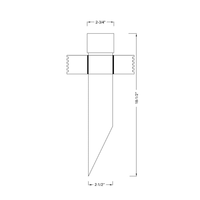 Westgate WE167 18-1/2" PVC Mounting Post