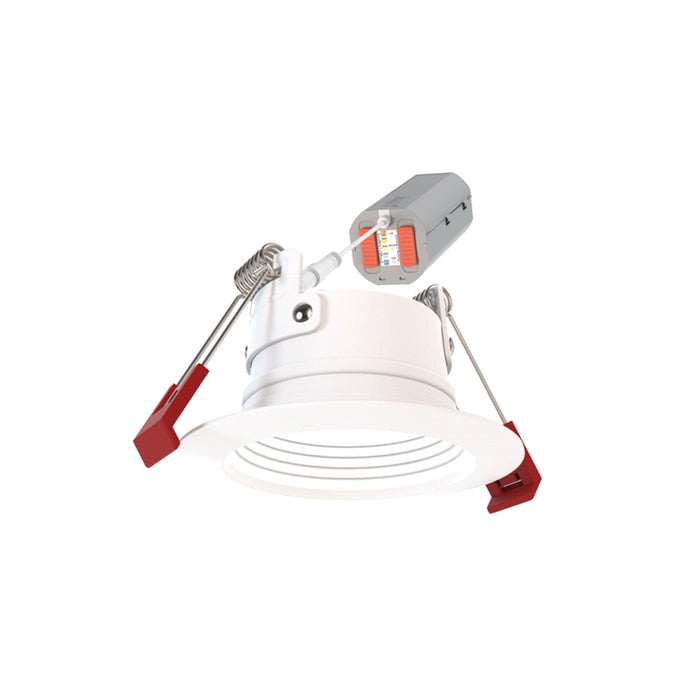 Contractor Select WF2 DREG B ALO25 SWW5 2" Deep Regressed Baffle LED Downlight, Lumens & CCT Selectable
