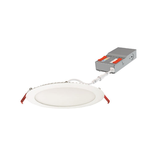 Juno Contractor Select WF8 ALO42 SWW5 8" Flat LED Downlight, 5CCT & 3 Lumens Selectable, 120-277V