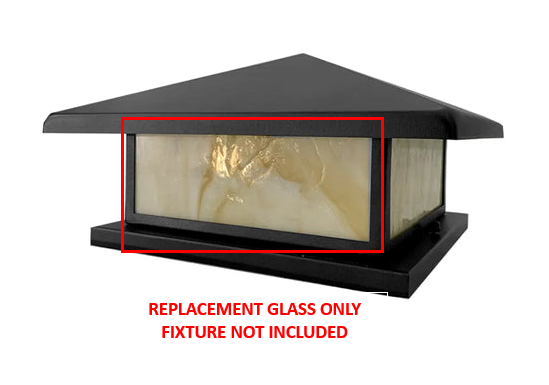 Westgate PML-M-HGLK Pier-Mount Light Honey Color Glass Replacement Lens Kit