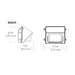 EXO WGH1 20W/30W/40W/50W LED Switchable Glass Refractor Wall Pack with Photocell, 4000K