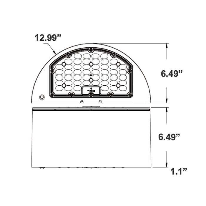 Westgate WHCX 24W/32W/40W LED Cylinder Wall Pack, Power & 3CCT Selectable