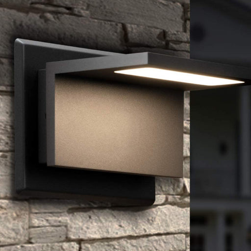 Sarin WL-600 10W 7" LED Outdoor Wall Sconce w/ Photocell, 3000K, 100-240V