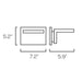 Sarin WL-600 10W 7" LED Outdoor Wall Sconce, 3000K