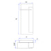 Sarin WL228 Moonlight 15W 18" Tall LED Outdoor Wall Sconce, 3CCT Tunable