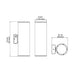 Lithonia Contractor Select WMCL 6" 31W LED Wall Mount Cylinder Light with On/Off Photocell, 3CCT Selectable, 120-347V, Dark Bronze