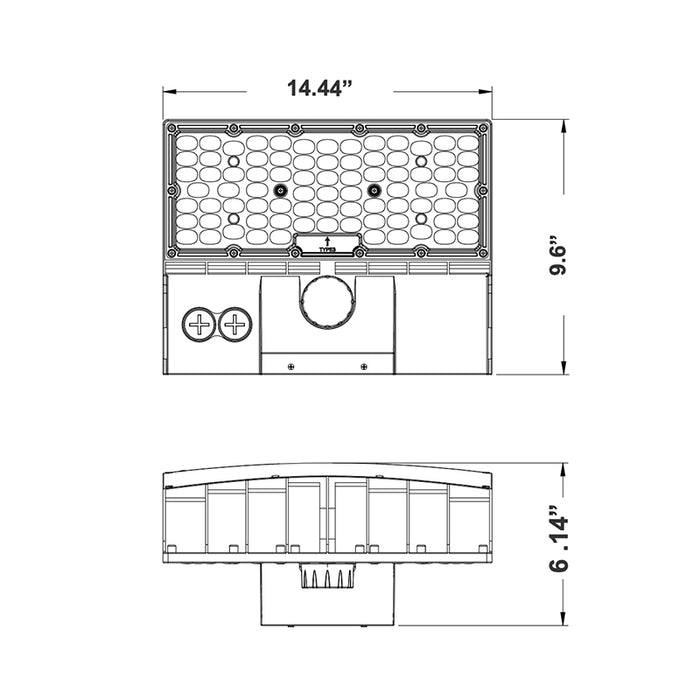 Westgate WPCX-60-100W-MCTP 60/80W/100W LED X-Gen Full Cut-Off Wall Pack, Power & CCT Selectable