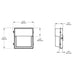 Lumark WPSQ 70W/80W/90W/100W LED Square Wall Pack, 3CCT Selectable, 120-347V