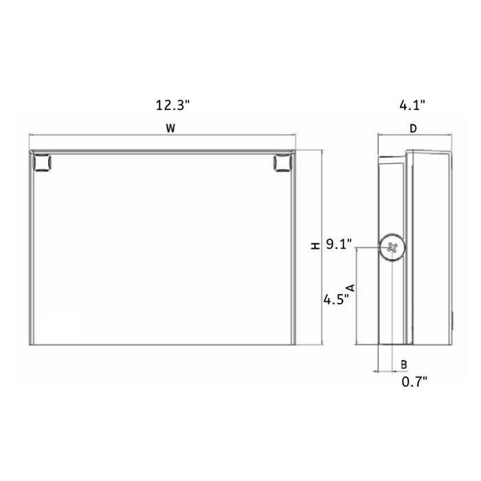 Lithonia WPX2 47W LED Outdoor Wall Packs, 5000K