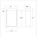 WAC WS-W190109 Vega 1-lt 9" Tall LED Outdoor Wall Light, 5CCT Switchable