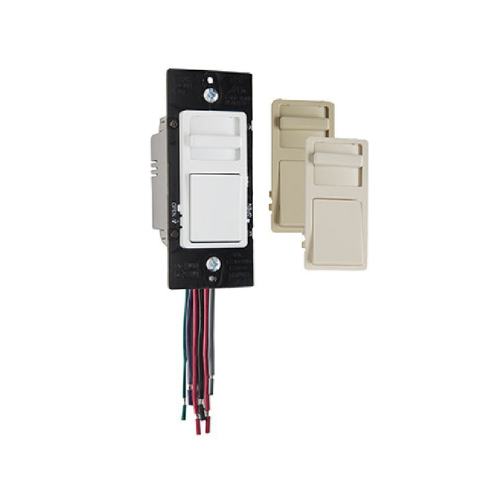 Wattstopper WS4FBL3PTC Wide Slide Series 0-10V Fluorescent/LED Single Pole/3-Way Slide Dimmer, Preset, Tri-Color