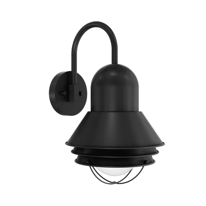 Westgate WSO 20W/30W/40W LED Seaside Outdoor Wall Lantern, 3CCT Selectable, 120-277V, Decorative Horizontal Arm - Black