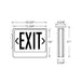 Westgate XT-EM LED Exit Sign with Remote Capability