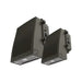 Lumark AWP 55W/65W/75W LED Architectural Medium Fins Wall Pack, 3CCT Selectable, 120-347V