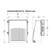Lumark AWP 55W/65W/75W LED Architectural Medium Fins Wall Pack, 3CCT Selectable, 120-347V